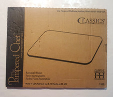 Vintage Pampered Chef 12 x 15 Stoneware Rectangular Baking Stone  picture
