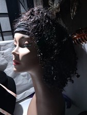 : Luvme Hair Glueless Headband Wig Short Jerry Curl Water Wave Natural Black picture