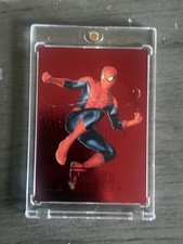 2023 Upper Deck Fleer Ultra Midnight Sons Spider-Man Ruby Red Medallion 29/50 picture