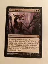 MTG Grave Betrayal - Return to Ravnica #67 - Rare Light Play LP Regular picture