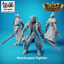 D&D Miniature Warforged Fighter Dungeons and Dragons Sailor Pirate Captain picture