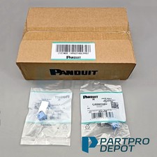 New CJ6X88TGBU (BOX OF 50) Fit Panduit Cat6a 10 Gig Mini-Com Jack Blue picture