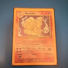 Wizards of the Coast Pokemon TCG Ninetales 12/102 Base Set Holo Rare 1999 picture
