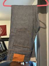 Naked & Famous Groovy Guy Natural Indigo Selvedge Denim  32x34 Tried On picture