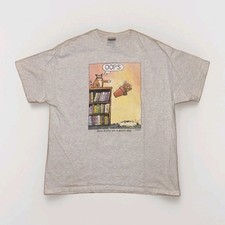 VTG Bad Kitty On A Good Day T Shirt 2XL Frank Cotham Hanes Heavyweight 90s NEW picture