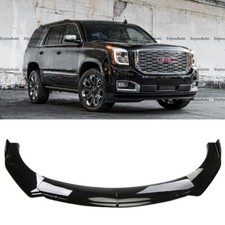 For GMC Yukon Universal Front Bumper Lip Spoiler Splitter Glossy Black picture