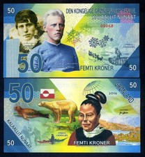Greenland, 50 Kroner, 2025, Private Issue Kamberra, UNC Rusmussen, Nansen F picture
