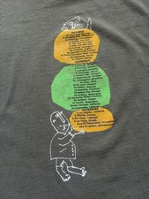 Rare VTG Phish 1996 Tour Shirt Tultex Rainbow Logo Green Cotton Tour Dates Sz XL picture