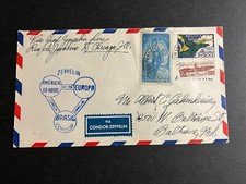 1933 Brazil Graf Zeppelin Airmail Cover Rio de Janeiro to Baltimore MD USA LZ127 picture