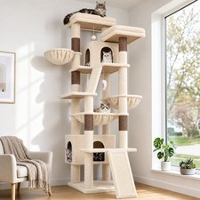 75 Inch Cat Tower for Large Cats, Tall Cat Tree with 2 Condos picture
