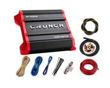 Crunch GP-1000.2 1000W 2-Channel Amplifier & BC4R 4-Gauge Wiring Kit Combo picture