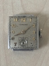Vintage Hamilton Cal 982 19J Watch Movement Dial Hands Crown J397906 USA picture