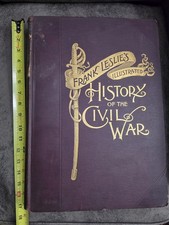 1895 Frank Leslie Illustrated History Civil War 1st Ed 512pp Huge Folio picture