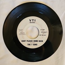 The 7 Sons Baby Please Come Back On The Run PROMO 1967 VTI records RARE 7 inch  picture