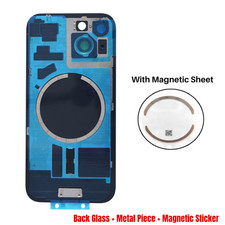 Back Glass Replacement Lot With Metal Magnet For iPhone 16/14/17/15 ProMax/16e picture