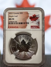 2022 Canada 1oz Silver Maple Leaf NGC MS 70 picture