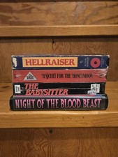 Vintage Vhs Horror Lot Of (4) picture