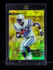 Edgerrin James RARE GOLD HOLO FOIL CARD Indianapolis Colts HOF picture