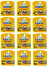 Schick Injector Blades 7 Ct. Each (Pk of 12) + Eyebrow Trimmer picture