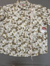 Wrangler Short Sleeve Fashion Western Polo Shirt NWT Men's XL Hawaiian picture