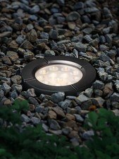 6 Pack LED In Ground Landscape Well Lights, 12-24V AC/DC picture
