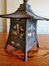 Japanese Bronze Hanging Andon Lantern Tsuri-Toro H34cm Used from Japan picture
