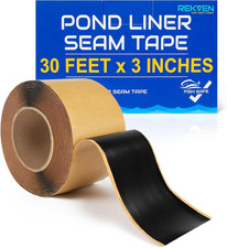 Pond Liner Seam Tape, Double Sided Butyl Adhesive, 30 Ft X 3 In picture