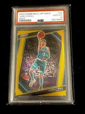 2023 Panini NSCC VIP Gold LaMelo Ball Gold /10 PSA 10 Pop 2 #40 Hornets picture