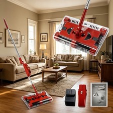 4000 RPM Swivel Sweeper Cordless Vacuum Lightweight 360 Swivel Rechargeable Quad picture