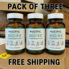 3 Pack Bio-X4 4-in-1 Probiotic Digestive Weight Support 90 Caps EXP 11/2027 picture