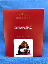NIB 2020 Hallmark Taming the Beast Limited Ornament Disney Beauty And The Beast picture