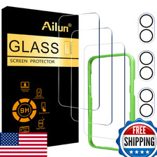 Ailun 3+3 Pack iPhone 17 6.3 inch Screen & Camera Lens Protector w/Install Frame picture