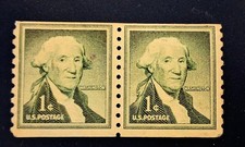 Uncirculated 1954 George Washington 1 ¢ Cent Stamp Rich Green Color Original Gum picture