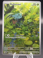 Pokemon Scarlet & Violet 151 Bulbasaur 166/165 Holofoil Illustration Rare Card picture