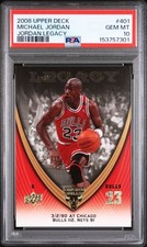 2008 Upper Deck Jordan Legacy #401 Michael Jordan Jordan Legacy PSA 10 Bulls HOF picture