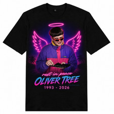 Vintage Oliver Tree Life Goes On 1993-2026 Tribute Memorial Graphic T Shirt picture