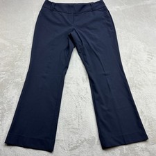 The Limited Dress Pants Women 12S Navy Blue Cassidy Fit Bootcut Stretch Trousers picture