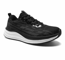 OrthoComfoot Women's Running Shoes Black Orthopedic Sneakers Arch Support Size 8 picture