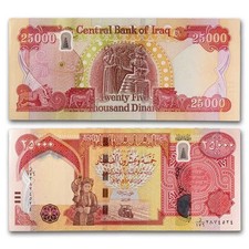 IRAQI DINAR 100,000 4x 25,000 Guarantee COA Iraq Dinars Verified 100000 COA picture