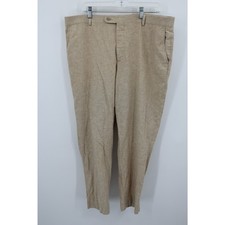 Joseph JOE Abound Linen Blend Trousers Beige Tan 40x29.5 picture