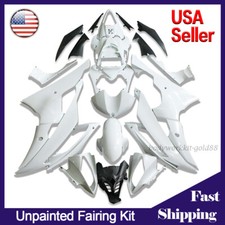 Injection Fairing Kit For Yamaha YZF R6 2008-2016 Unpainted White ABS Body Work picture