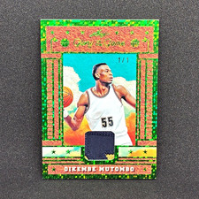 Leaf 2025 Glory of the Game Dikembe Mutombo Game Used Mem #GU-19 1/1 picture
