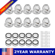 10 Pcs 4 inch 12V Amber Blue LED Watermelon Side Marker Lights LED Side Marker picture
