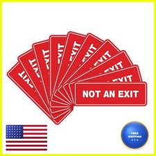 All Quality Standard Not an Exit Wall or Door Sign - Red Small (10 Pack) picture