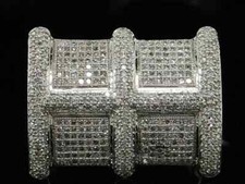 Men's 4.00CT Lab Created Diamond Pinky Wedding Ring 14K White Gold Plated SZ 9.5 picture