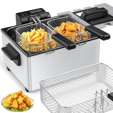 TINANA YH-DF-1 Electric Deep Fryer, 5.3 Quart Capacity, 3 Stainless Steel picture