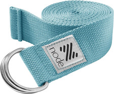 7-1/2' Yoga Strap for Stretching, Woven Cotton Blend Yoga Strap with Adjustable picture