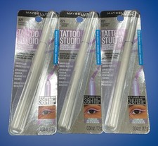 Maybelline Tattoo Studio Eyeliner 821 Stardust Chrome Waterproof 3 Pencils picture