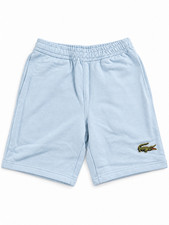 Lacoste Men's Light Blue Big Logo Shorts Classic Elastic Waist NWT L picture
