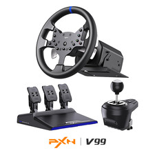 PXN V99 Force Feedback Racing Wheel 900° 3.2Nm H Shifter 3 Pedal For PC PS4 Xbox picture